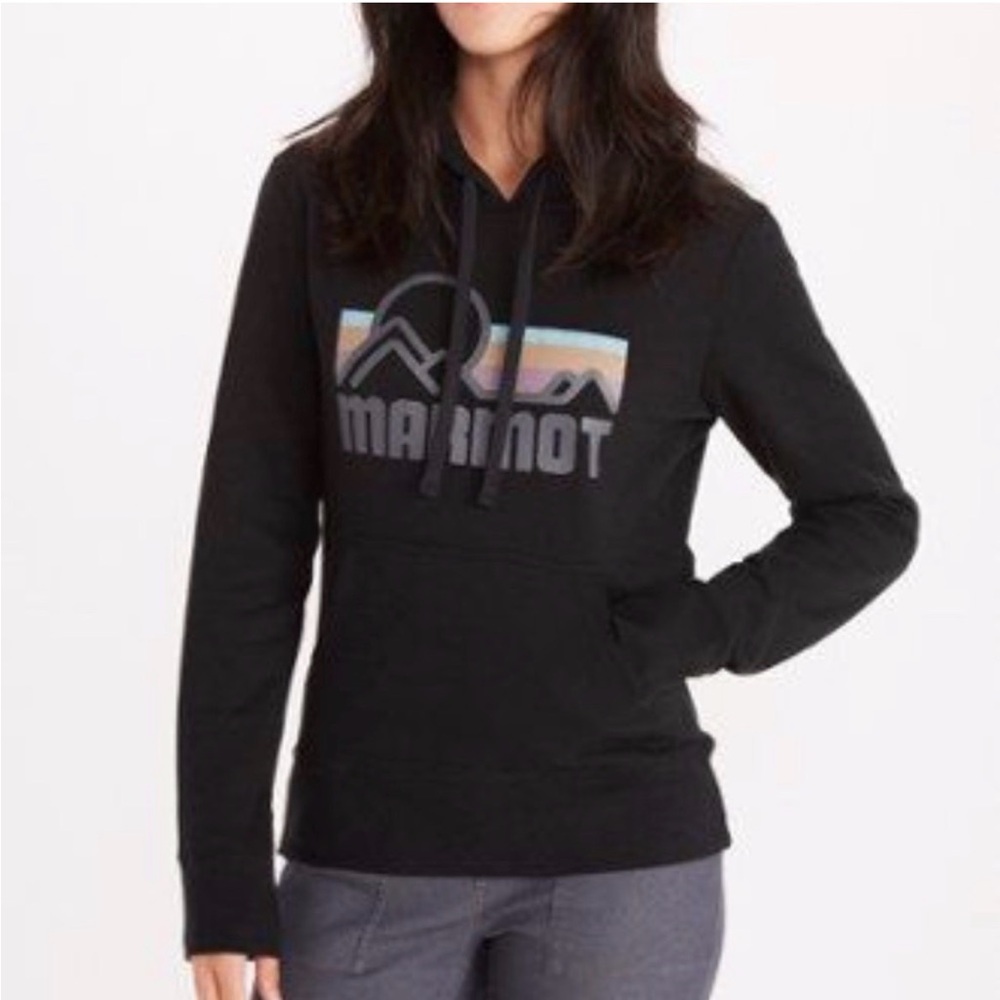 Marmot Women's Coastal Hoodie Sweatshirt, Black/Steel, Size M